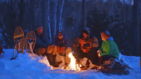 Fire Camping GIF by Laurentian University - Find & Share on GIPHY