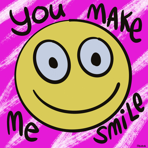 Happy Smiley Face GIF by Jelene