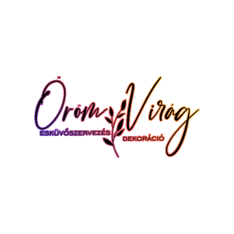 Öröm Virág Esküvő Sticker