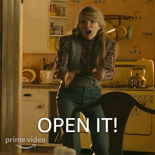 Excited Lily Rabe GIF by Amazon Prime Video