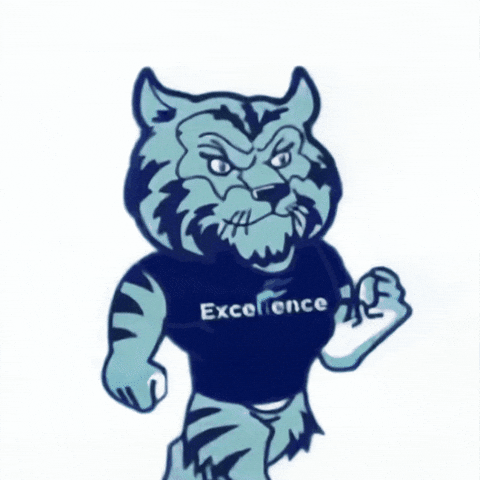 Mascot Athletics GIF by Excellence Community Schools