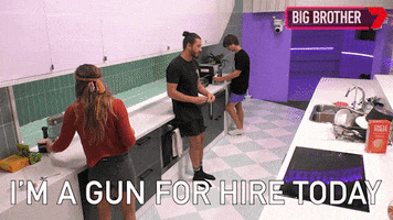 Big Brother Gun GIF by Big Brother Australia