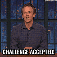 Seth Meyers Challenge GIF by Late Night with Seth Meyers