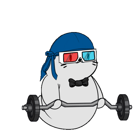 Work Out Fun Sticker by Sappy Seals Community