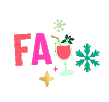 Christmas La Sticker by drinkwildwonder