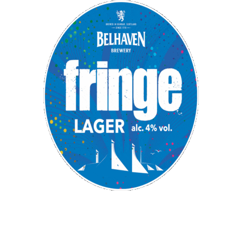 Fringe Festival Comedy Sticker by Belhaven Brewery