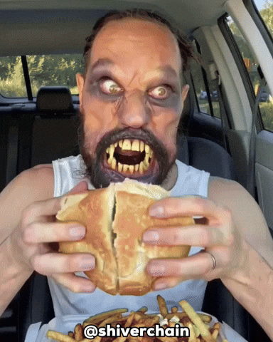 Sitting Fast Food GIF