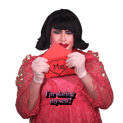 Lonely Valentines Day Sticker by Dina Martina