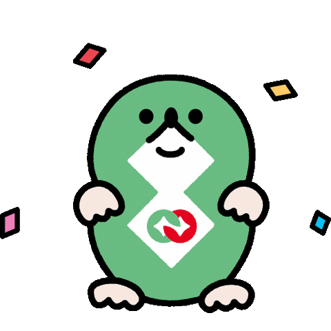 Moguu Sticker by MUSUBI.Inc