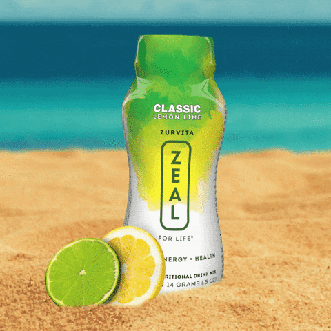 lemon lime zeal GIF by Zurvita Corporate