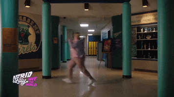 Evil Twin Running GIF by Astrid and Lilly Save The World