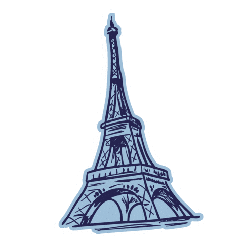 Adore Paris Sticker by Carol Bassi