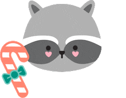 Happy Candy Cane Sticker by Kawanimals