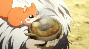 squirrel eating GIF by Funimation