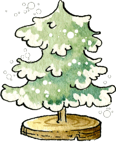 Christmas Tree Sticker by Linouspots