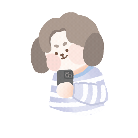 Illustration Puppy Sticker