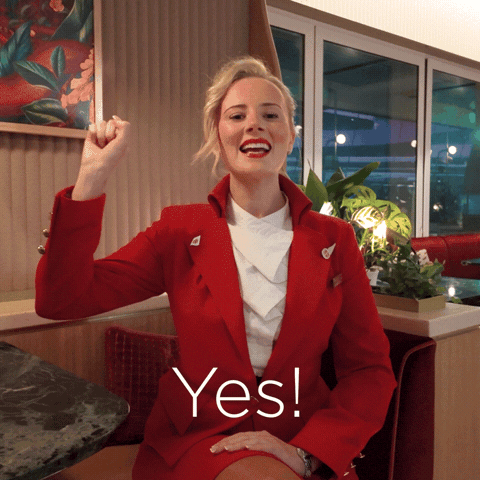 Cabin Crew Yes GIF by Virgin Atlantic