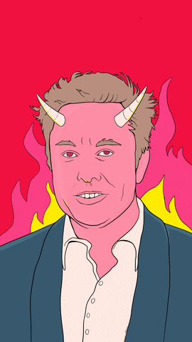 Elon Musk Animation GIF by TRIPPIESTEFF
