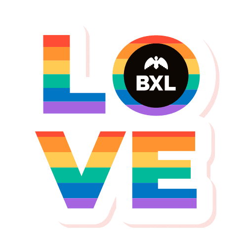 Gay Pride Rainbow Sticker by City of Brussels