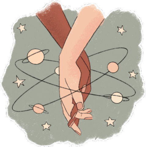 Galaxy Love Sticker by Bohoswing