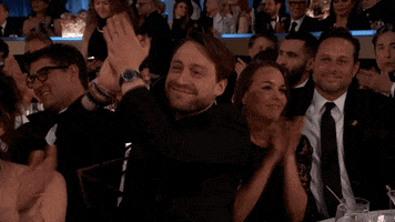Kieran Culkin Clapping GIF by Golden Globes
