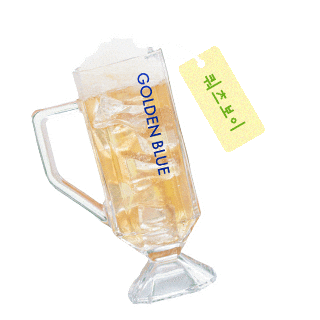 Quartz Highball Sticker by golden blue