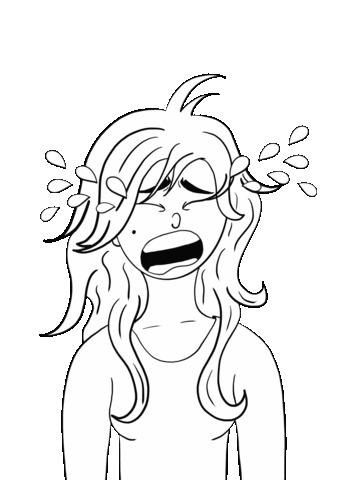 Sad Girl Sticker