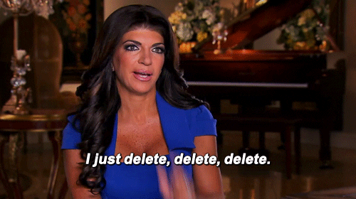 Delete Teresa Giudice Gif By RealitytvGIF - Find & Share on GIPHY