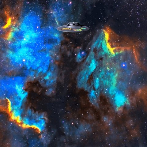 Space Ufo GIF by StickerGiant