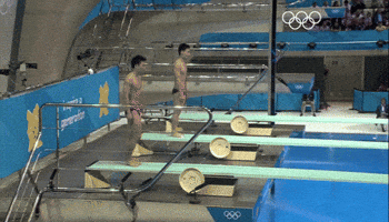 synchronized diving GIF