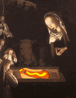 hot dog jesus GIF by Scorpion Dagger
