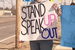 Speak Out Stand Up GIF by GIPHY News