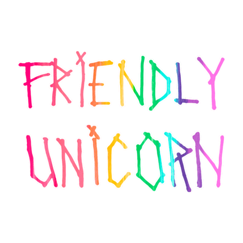 FRIENDLY UNICORN Sticker