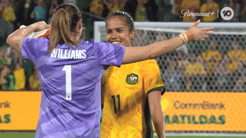 Lydia Williams Hug GIF by Football Australia