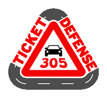 305 Ticket Defense Sticker