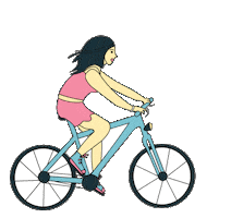Fahrrad Sticker by Kugelzwei