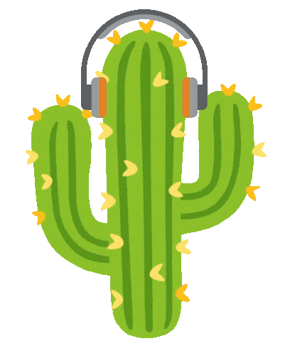 Cactus Talking Sticker by ÔPYM