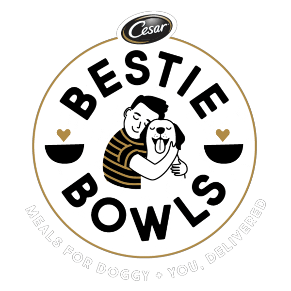 Bestiebowls Sticker by Cesar Canine Cuisine
