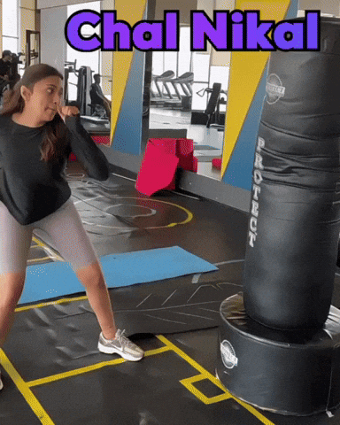 Kicking Get Lost GIF