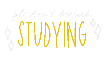 Studying At Work Sticker