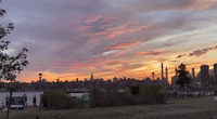 New Yorkers Treated to Stunning 'Candy Floss' Sunset