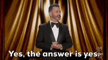 Jimmy Kimmel Yes GIF by The Academy Awards