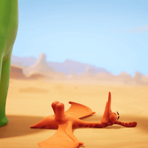 Scared Oh No GIF by Claynosaurz