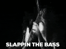 slapping the bass slap GIF by Brimstone (The Grindhouse Radio, Hound Comics)