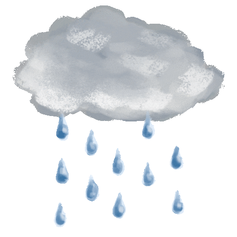 Rain Clouds Sticker