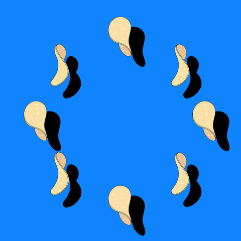 Potato Chips Friends GIF