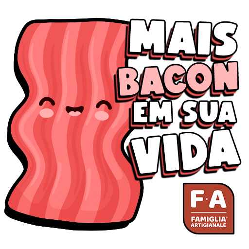 Pig Bacon Sticker by FA Defumados