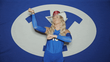 Volleyball Cowgirl GIF by BYU Cougars
