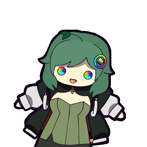 Jump Chibi Sticker