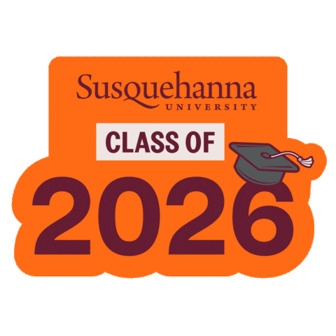 Celebrate River Hawks Sticker by Susquehanna University